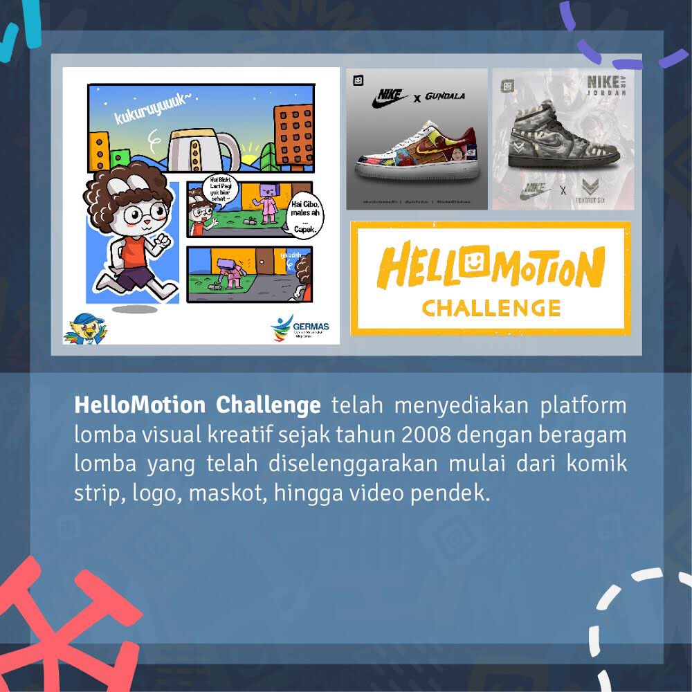 HelloMotionID's tweet photo. Mari terus meramaikan dunia konten visual dan multimedia Indonesia. Semangat terus dalam berkarya!
#hellomotion16tahun
#masyarakatkreatif
#hellomotion https://t.co/mYl7ITAjY3