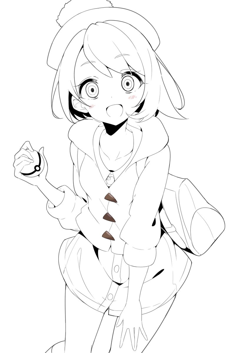 塗り絵に使っていいよ 外出自粛中の暇つぶしにでも 塗ったあとの作 ぼっくん のイラスト