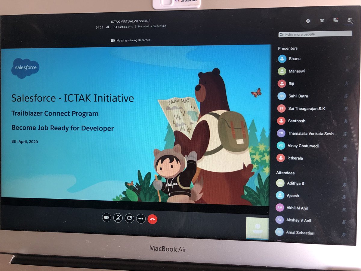 Bhanz19's tweet photo. Students and learners #Becomejobreadydeveloper Kerala partners #ICTAK thru online portal #SDPK #COVID19 @santhoshkurup @Vinayforce @bunty_giri @shruti4chess @ManaswiPauskar @LeahBMH @amandabauman @ShirleneChow https://t.co/91V1EXE07O