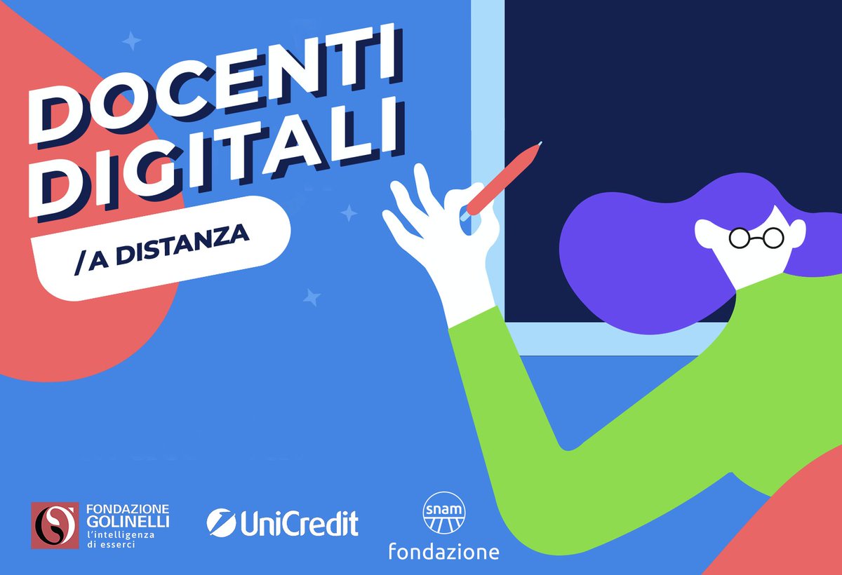 Si parte! Per tutti i Prof che si sono ritrovati dall'oggi al domani catapultati nel digitale, ecco il nostro corso per aiutarvi: weschool.com/docenti-digita… <a href="/_WeSchool/">WeSchool</a> insieme a <a href="/UniCredit_IT/">UniCredit Italia</a> e <a href="/Snam/">Snam</a> Misurazione impatto a cura di <a href="/FG_Fondazione/">Fondazione Golinelli</a>
 
<a href="/AzzolinaLucia/">Lucia Azzolina</a> 
@PaolaPisano_Min