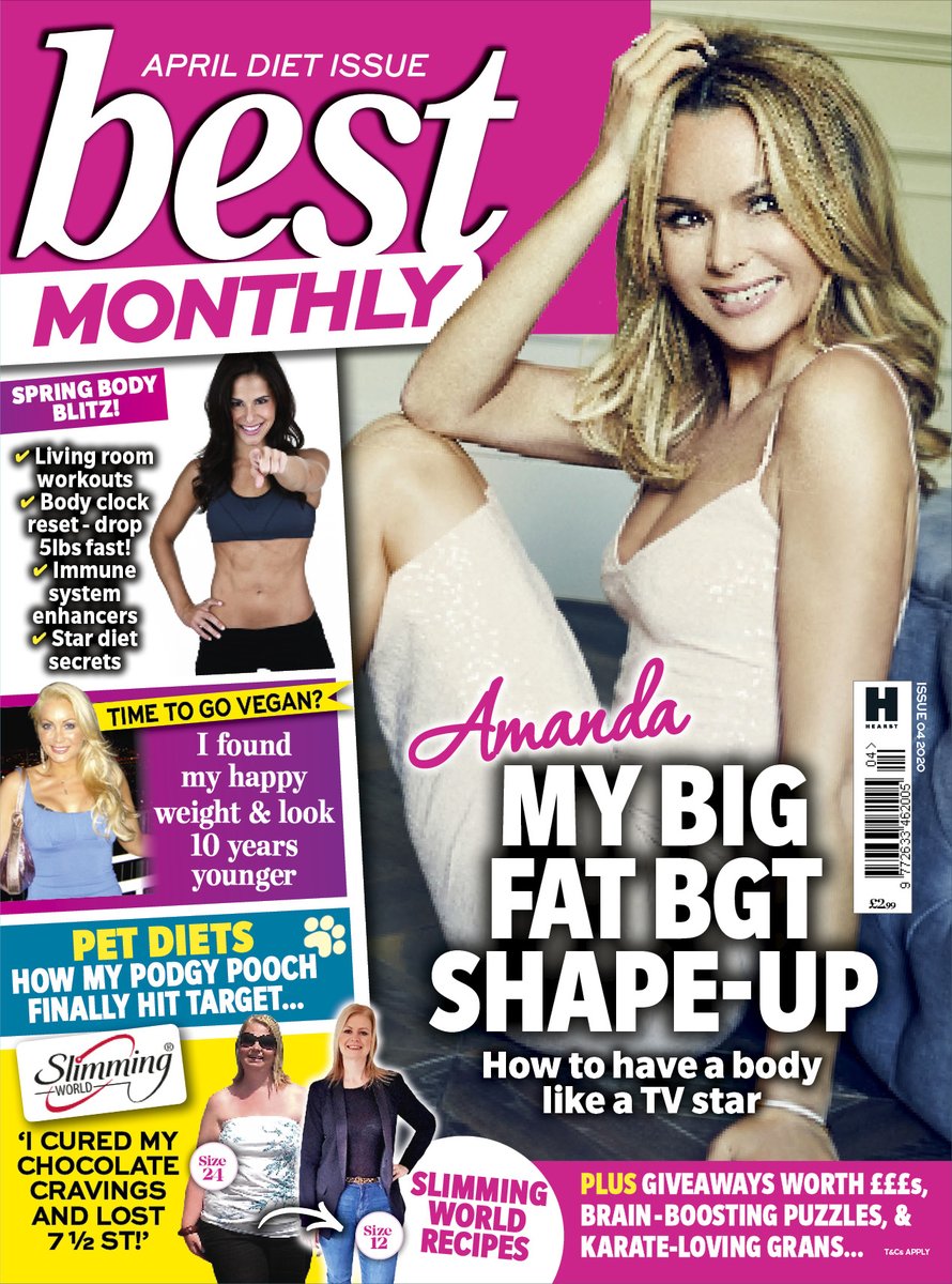 The latest edition of Best Monthly is out now! Featuring inspiring reads from celebrities and real-life readers,
PLUS find recipes from <a href="/ww_uk/">WW UK</a> and <a href="/SlimmingWorld/">Slimming World</a>  
Find the magazine in your local supermarket for the whole of April!