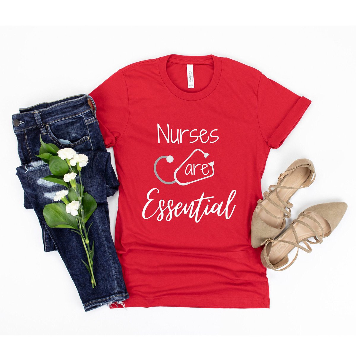 Excited to share this item from my #etsy shop: Nurses Are Essential, Quarantine Shirt, Essential Worker, Social Distancing, Nurse Appreciation Shirt, Short-Sleeve Unisex T-Shirt etsy.me/2xbWptn