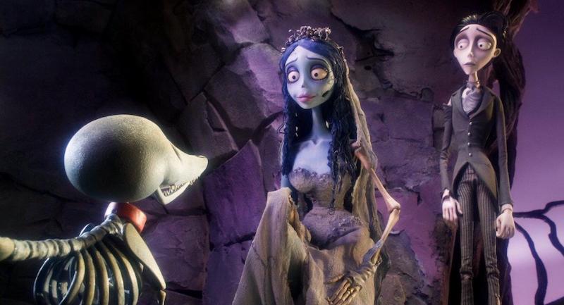  #CorpseBride (2005) god this movie is pretty, the stop animation is flawless and the score is gorgeous. The songs are good but they aren't spectacular and the voice cast is top notch, the story is simple yet very beautiful and honestly it is very fun dark family movie.