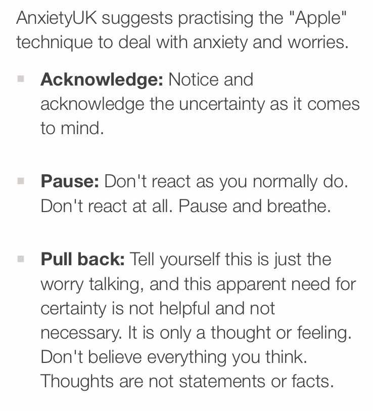 growthmindset1's tweet photo. Ways to manage anxiety and focus on being in the moment. https://t.co/cqeEF4KkxH