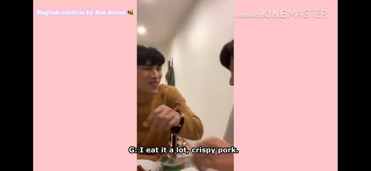 the bit where mew implicitly feigned a sulk cause gulf was eating the fried fish instead of the crispy pork he made for him and Gulf cutely answered that no the pork dish was the best and that he ate alot of it already is the most couply convo ever and I want to sue  #MewGulf