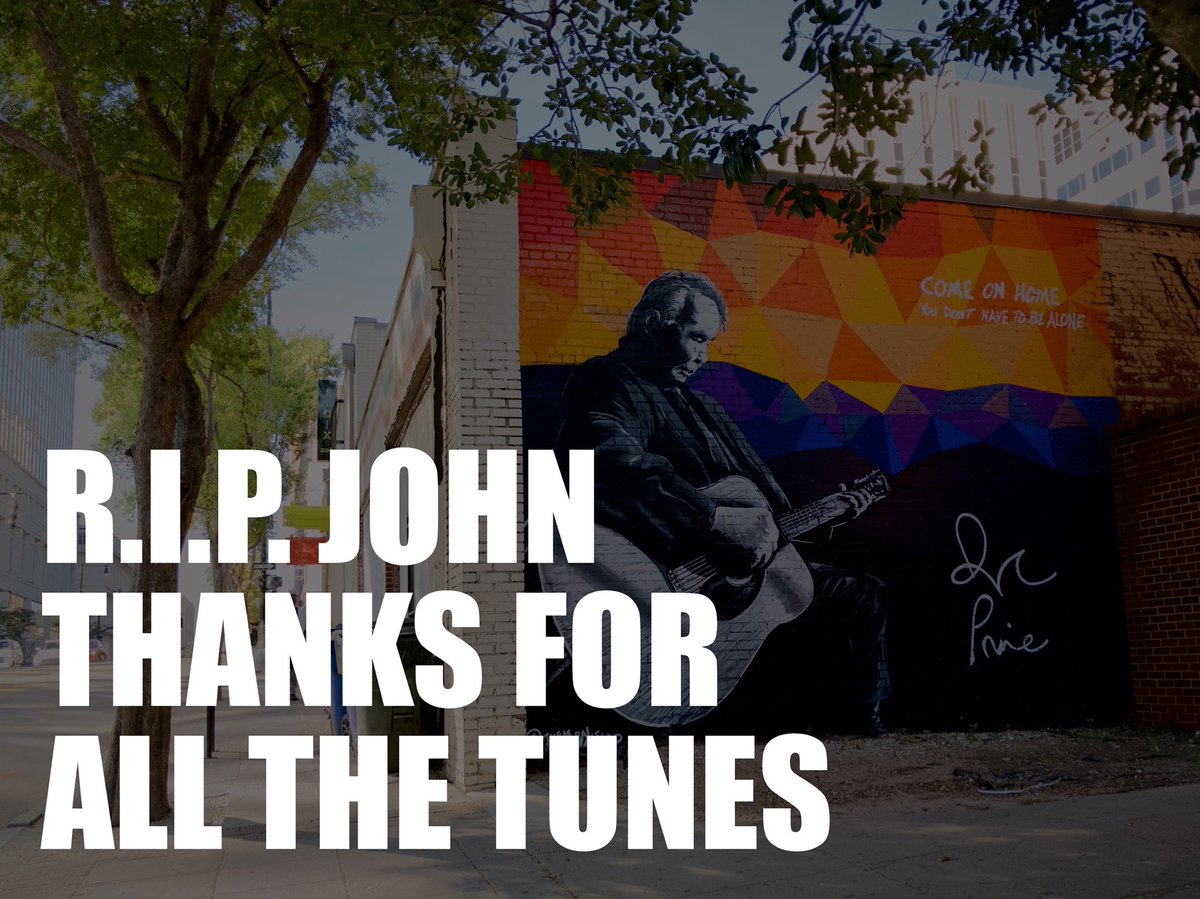 Back in 2018, I had the privilege to help put a mural of John Prine in Downtown Raleigh.  1/few