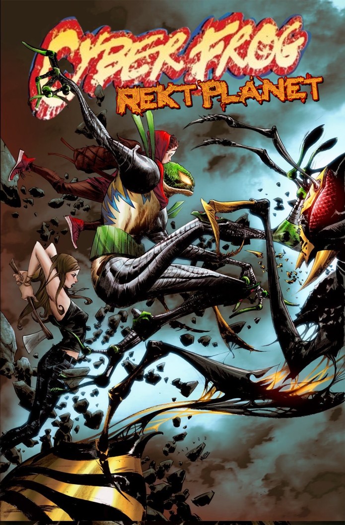 Ethan Van Sciver's CYBERFROG 2: REKT PLANETThe next chapter of the CYBERFROG saga, the biggest crowdfunded comic of all time. https://www.indiegogo.com/projects/ethan-van-sciver-s-cyberfrog-2-rekt-planet