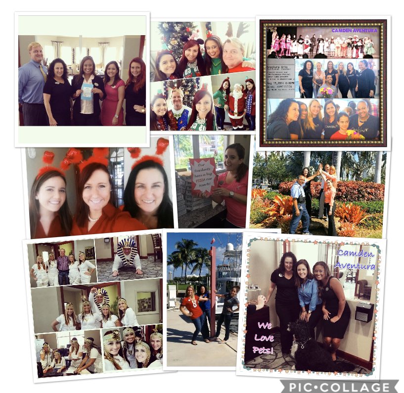C_Gutierrez17's tweet photo. It’s my 6 year Camden Anniversary! Even more inspired today by this wonderful company and leadership than I already was when I started. Here are some fun memories from my first year at Camden Aventura! 😃 https://t.co/rkvMw9t88j