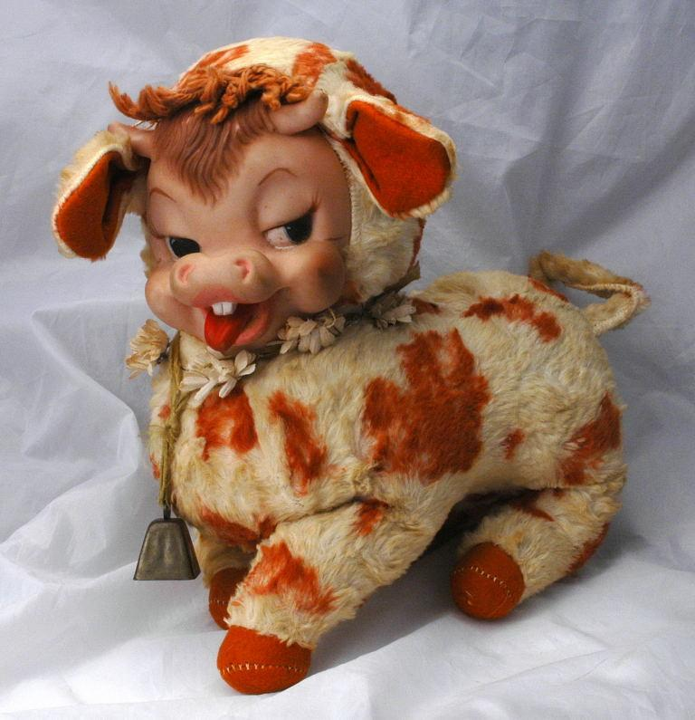 Vintage plush toys with the rubber faces are on a whole other level of creepiness.