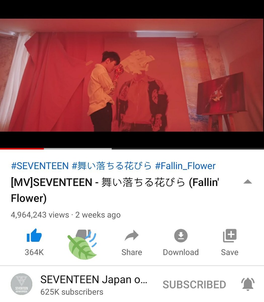 SEVENTEEN MVs View Count(as of 04082020)Fallin' Flower - 4,964,243**SEVENTEEN JAPAN Official Youtube Channel @pledis_17  @pledis_17jp #SEVENTEEN
