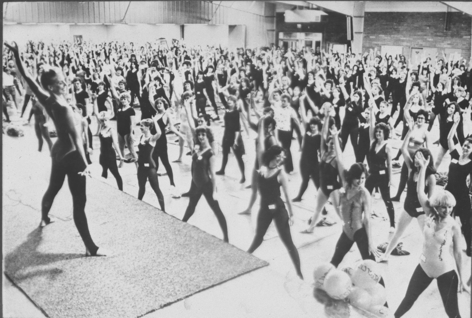 Similarly, a dancer named Judi Sheppard tried to take a YMCA fitness test in 1969, but it was made for a man's body!She soon created  @Jazzercise the overwhelmingly female dance-exercise format meant to welcome moms on sidelines, suburbanites, to DANCE FOR FUN/HEALTH/10