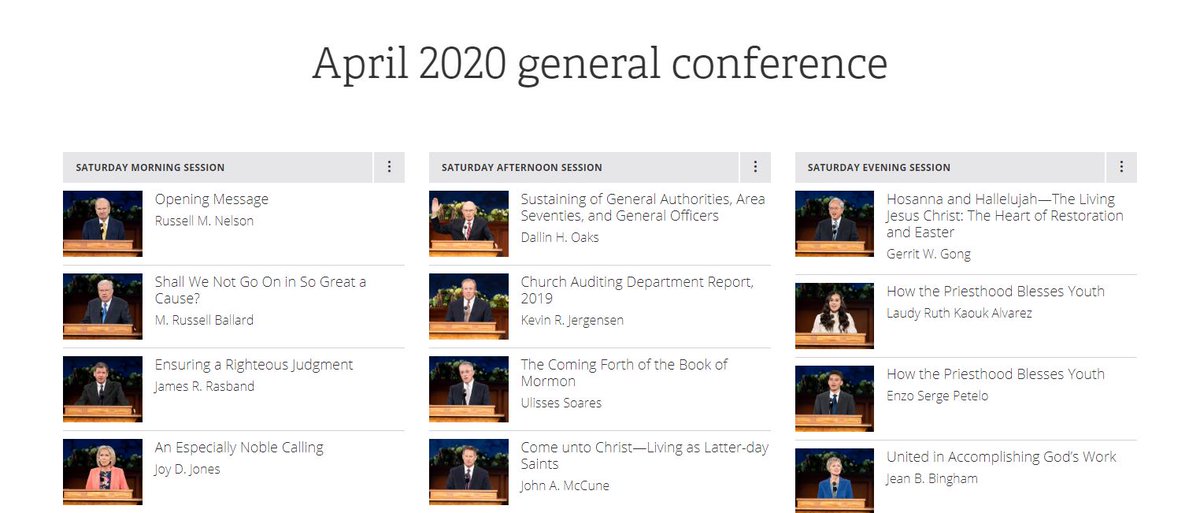 RichmanLarry's tweet photo. The official English text for all the #GeneralConference talks is now available online and soon in the Gospel Library app. Languages coming.

#UnforgettableConference #FirstVision #Restoration #HearHim

https://t.co/eDoqNAON9E https://t.co/oXVrV1uf1I