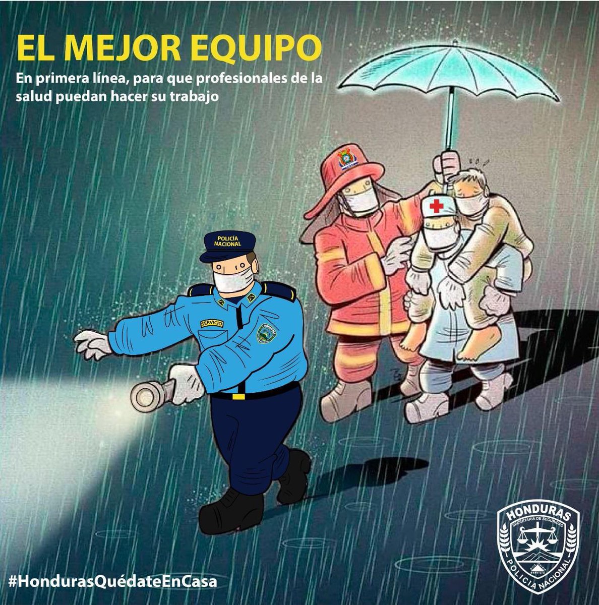 StayhomeU's tweet photo. 👏🏻Equipo Imparable de nuestra Honduras 🇭🇳 

Ellos también quieren regresar a casa 🏠 
#HondurasQuedateEnCasa 
Créditos por ##PoliciaNacional https://t.co/bFZlqNotHW