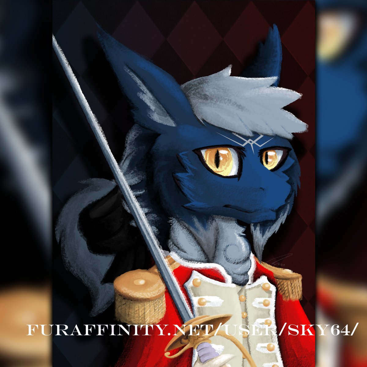SkyChaserMLP's tweet photo. Finally came up with this #wonderful piece of #art!
this time its a Baroque/rococo like portrait with my Sona ^^. #rapier #18thcentury #artwork #veneconis #dragon #furry #hybrid #uniform #redcoat #fur #rococo #rococostyle #baroque #barock #british #design #animal #fantasy #bowtie https://t.co/fwIs85b730