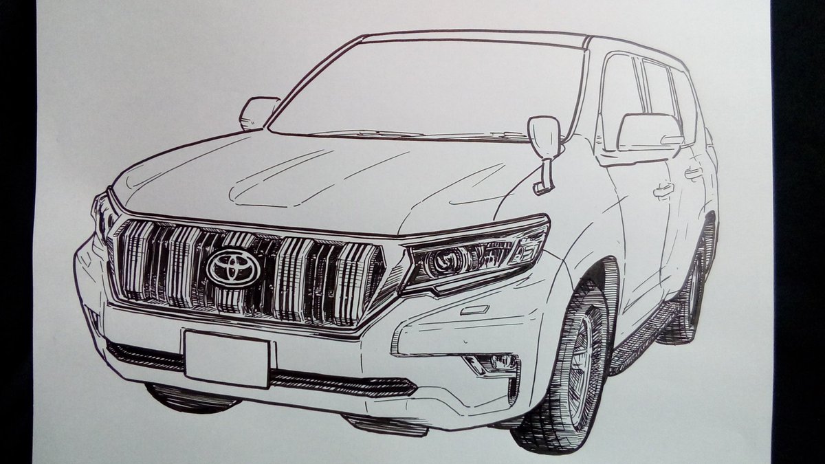結城るい トヨタ Toyota Landcruiserprado Prado ラクガキ ペン画 イラスト基地 イラスト王国 アナログイラスト ランドクルーザープラド T Co 9djrejkzpu Twitter