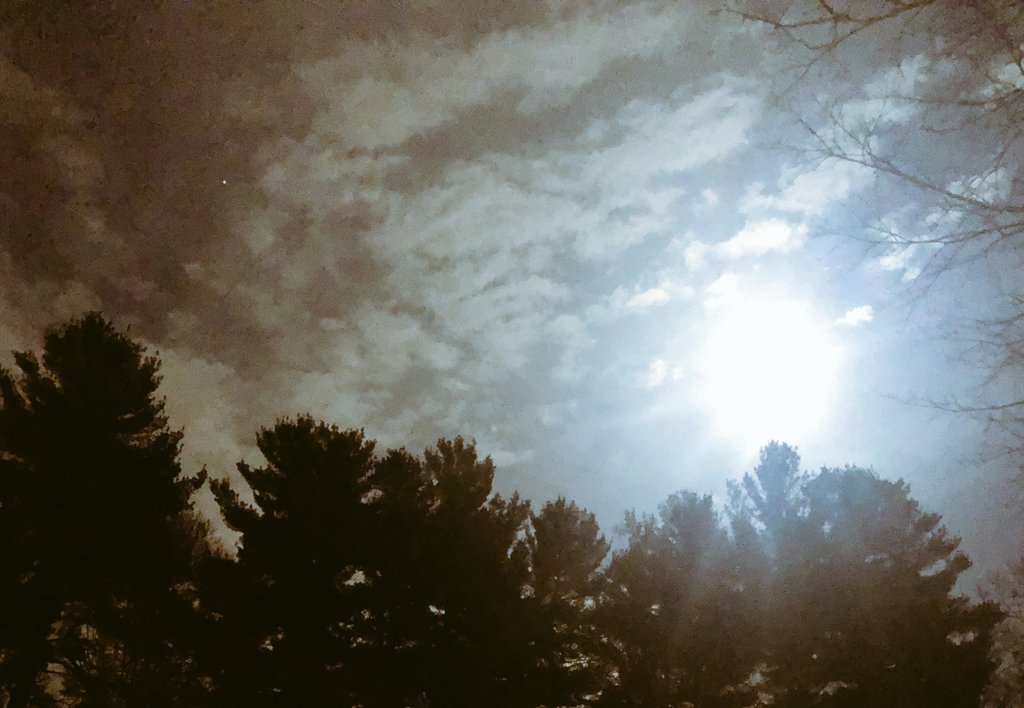 Supermoon, the first full moon of the northern spring,  traditionally known as the "pink moon." All in all... Super bright during a dim time!
#SuperPinkMoon @PrincipalDodge1
<a href="/suptthomas/">Tari N. Thomas</a> #Science #STEM