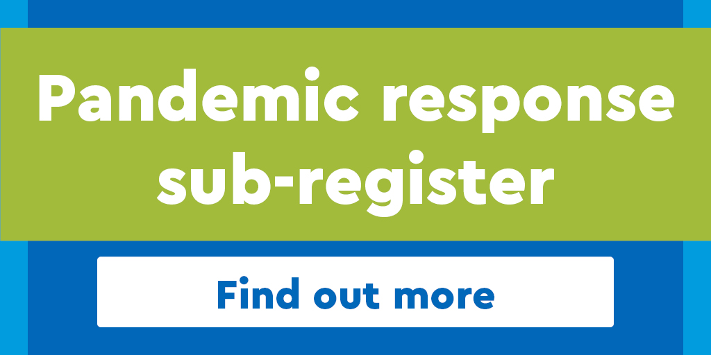 Ahpra on Twitter "The pandemic response subregister to fast track the