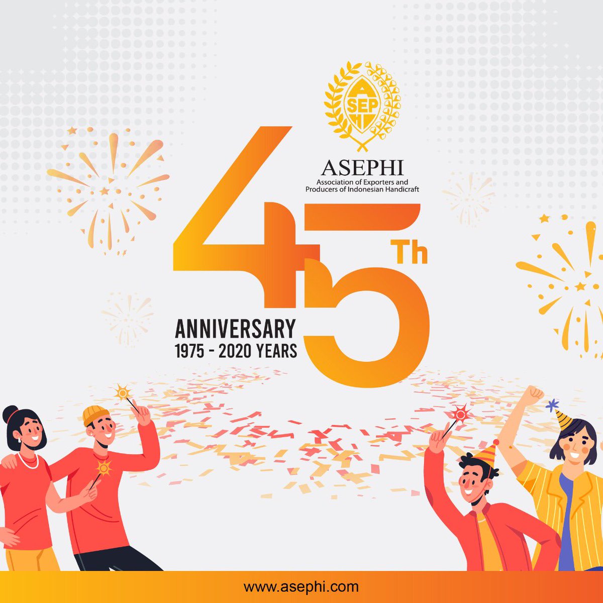 Selamat ulang tahun untuk Asosiasi Eksportir dan Produsen Handicraft Indonesia (ASEPHI).
45 tahun berkarya untuk Kriya kreatif Indonesia
#ASEPHI #INACRAFT