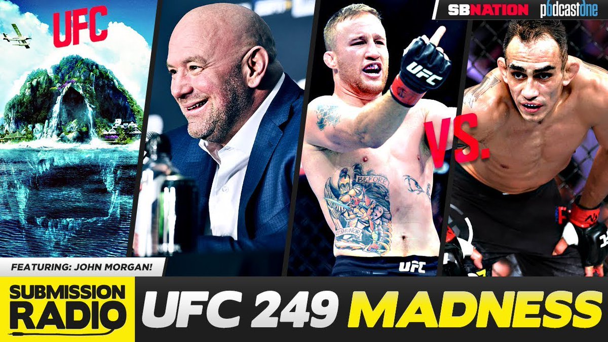Don't miss our NEW special ep of Submission Radio w/ <a href="/MMAjunkieJohn/">Jonny</a>!

We talk Dana White's fight 🏝, <a href="/Justin_Gaethje/">Justin Gaethje 🇺🇸</a>/<a href="/TonyFergusonXT/">Tony Ferguson</a>, #UFC249 &amp; more! 

📽: youtu.be/6HxP7WCNxMc

👉 Sponsored by <a href="/RidgeWallet/">Ridge</a>! Go to ridge.com/SUBMISSION &amp; use code "SUBMISSION" to get 10% off!