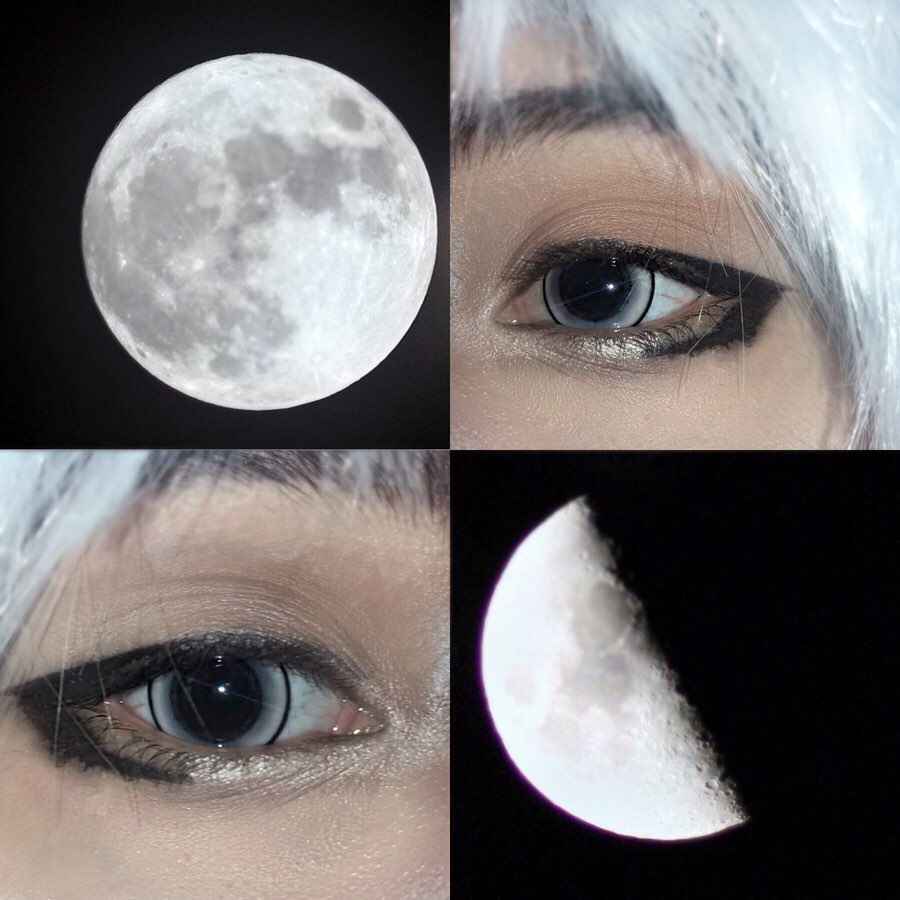 Pinkyparadise On Twitter We Love This Close Up Pic From Blxxdkingg Showcasing The Princess Pinky Eclipse Grey Lenses How Was The Supermoon For U Last Night Get Your Own Eclipse