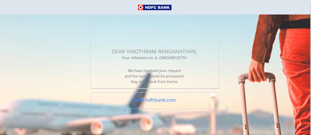 vinothram_r's tweet photo. @HDFCBank_Cares Personal loan emi deducted even after opting for deferment. https://t.co/SCRPwkjXhb