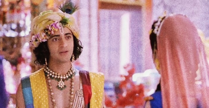 "jab manushya ke aatma shubh Ho, Toh bure mansha se kiya gaye karm bhi,Uchit ho jaate hai, Radha" #RadhaKrishn