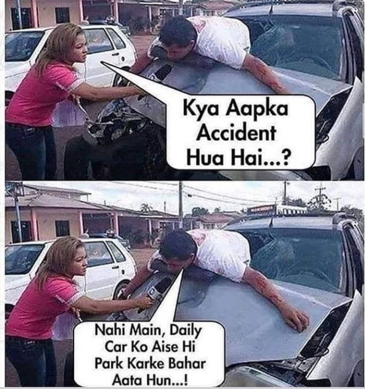 IndianMemer4's tweet photo. KYAA AAP BHI CAR SE ESE HI UTTR TE HO ???🤣
#memesdaily 
#9PmFor9Minutes 
#Cars 
#Likee 
#like4like https://t.co/u5dZKmBEhB