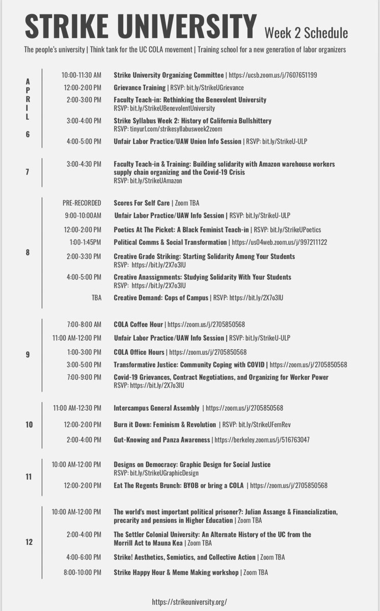 We have a full schedule tomorrow! Join us!