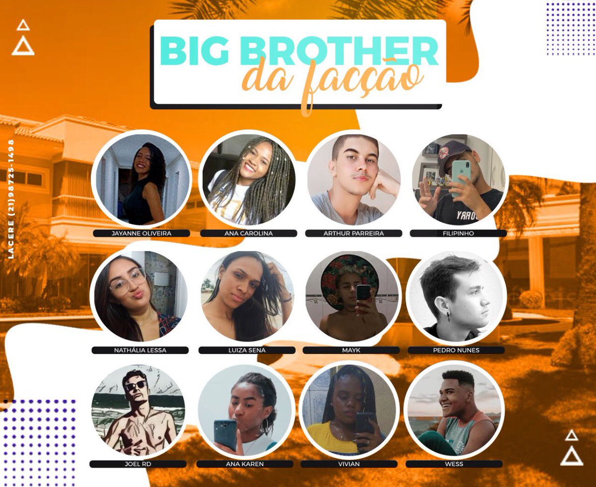 bbbfaccao's tweet photo. Falaa Galera, confira todos os nossos participantes e já escolham a sua torcida ✌🏻🎊 https://t.co/5YakOmh8Gt