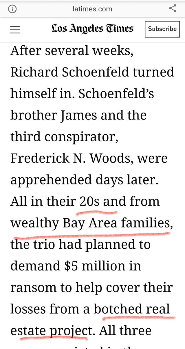 6)Because 20yr olds so often find themselves upside down from overleverage on botched real estate deals, in desperate need of quick cash.$5,000,000