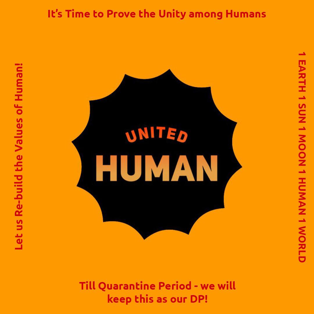 kalakkalcinema's tweet photo. Dear Humans,
This is a Wake Up Call from the Mother Nature. LetUs Ignore caste,religion,discrimination,etc. and follow one Rule among Humans that will be #UNITEDHUMAN by Social Distancing &amp; Staying Safe with our Family.

Pls share this msg to your friends in fighting back CORONA! https://t.co/iXJJinhVfi