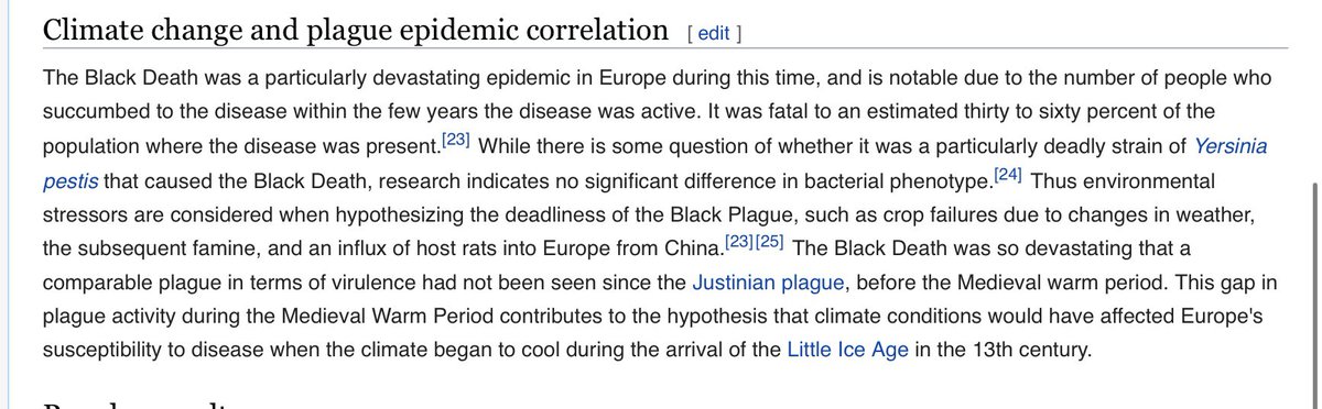 Kinda makes sense. Globalization means you drive a wave of improved communication and transportation infrastructure. So diseases ride the pipes too. The Black Death also appears to have had a climate change component.  https://en.wikipedia.org/wiki/Crisis_of_the_Late_Middle_Ages#Climate_change_and_plague_epidemic_correlation