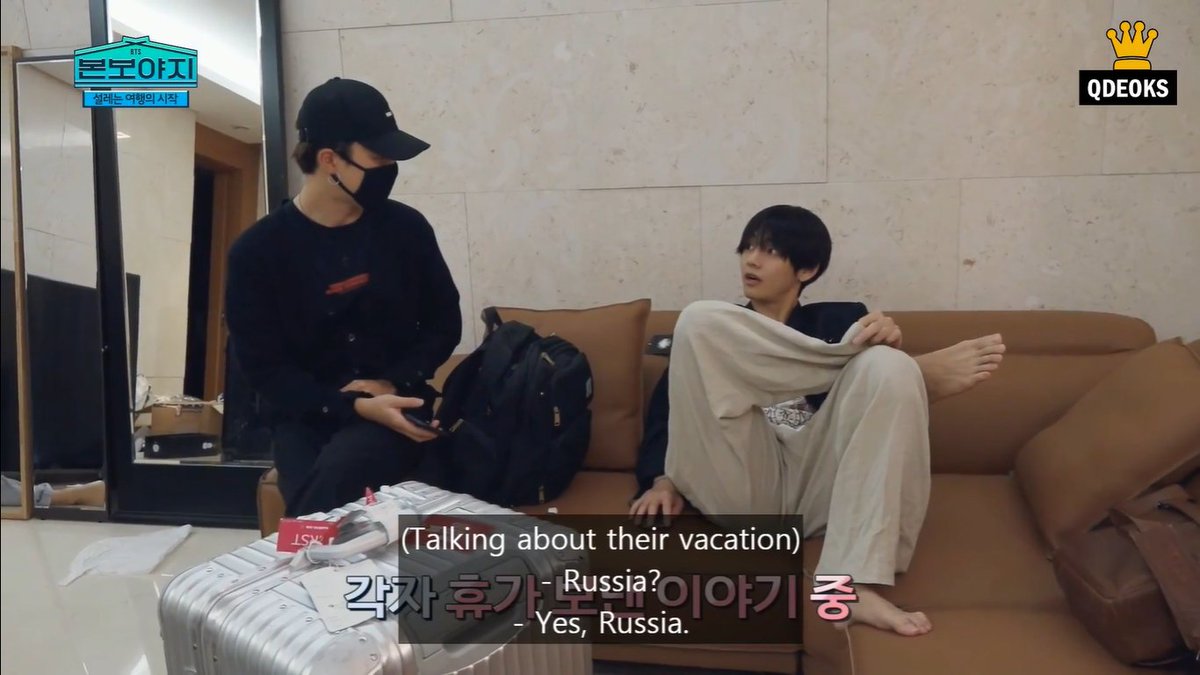 42. Jimin mentioned the Russia trip on Bon Voyage 4 (first episode aired in November 2019)! He went to Jeollado-Paris-Hawaii (with Sungwoon)-Busan-Russia (with Seongwu).. a well-spent vacationhe said he ate some veal while in Vladivostok~