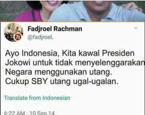 OssyDermawan's tweet image. Fadjroel ada komentar apa terkait utang negara yang ugal-ugalan saat ini ?