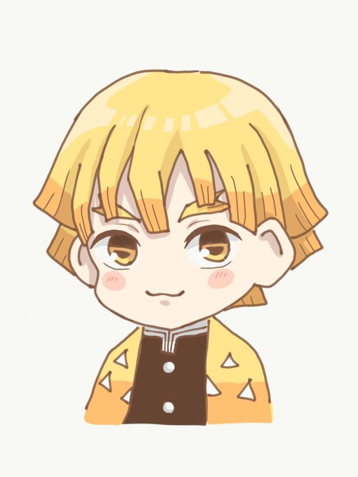 しゃけ🐈さんがTwitterに投稿した我妻善逸(鬼滅の刃)のイラスト。