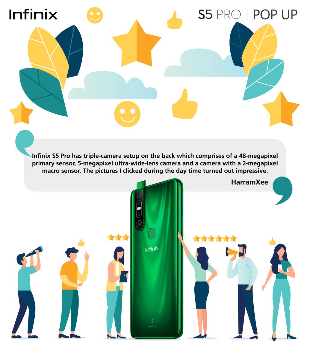 InfinixPakistan's tweet photo. HarramXee, a user on Xclub reviewed #InfinixS5Pro & according to Her the result of camera is impressive <3 If you want to review upcoming devices then simply register on xclub ;)
Read Her review here: https://t.co/GO4bEt99jg
#S5ProPopUp #PictureClearHai #InfinixPakistan https://t.co/VR9asR9B5I