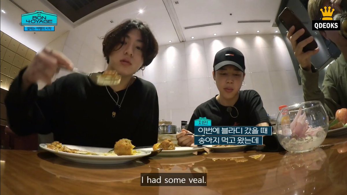 42. Jimin mentioned the Russia trip on Bon Voyage 4 (first episode aired in November 2019)! He went to Jeollado-Paris-Hawaii (with Sungwoon)-Busan-Russia (with Seongwu).. a well-spent vacationhe said he ate some veal while in Vladivostok~