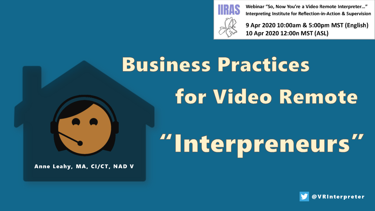VRInterpreter's tweet photo. @jhsaseta @EUInterpreters @JungovaHana I am using it in two presentations this Thursday and Friday for #signedlanguage #1nt who are migrating to #r1nt! 😀 https://t.co/EsdR4JMdR4