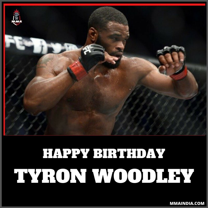 Wishing Tyron Woodley ( ) a very Happy Birthday! Hope to see him in the octagon very soon!  