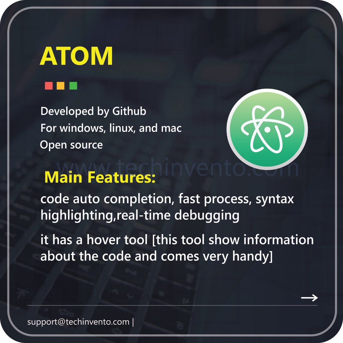 tech_invento's tweet photo. The following are JavaScript Text Editors.
USA:+1(512)7348342
INDIA:+91-7507540231
support@techinvento.com
#programmingmemes #webdevelopment #programming #programmer #software #softwaredeveloper #austintexas #usa #freelance #techinvento #java #js #developer #javascript https://t.co/Wjs5Jiwmzo