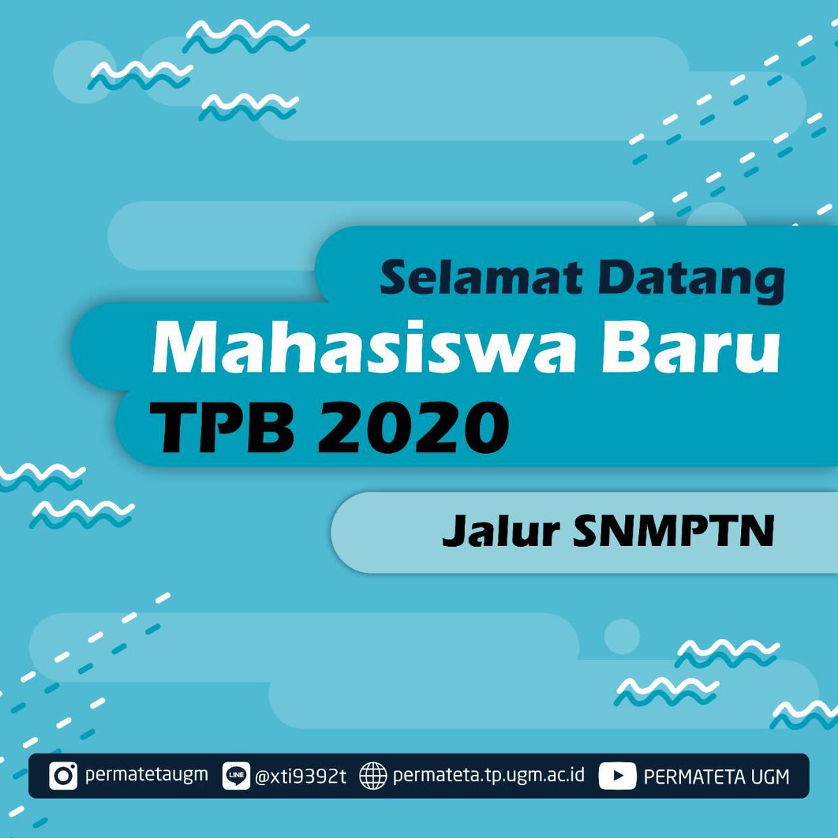 Selamat datang teman teman GAMADA TPB 2020 jalur SNMPTN! Untuk info info lebih lanjut bisa kontak akun official kami ya 😁