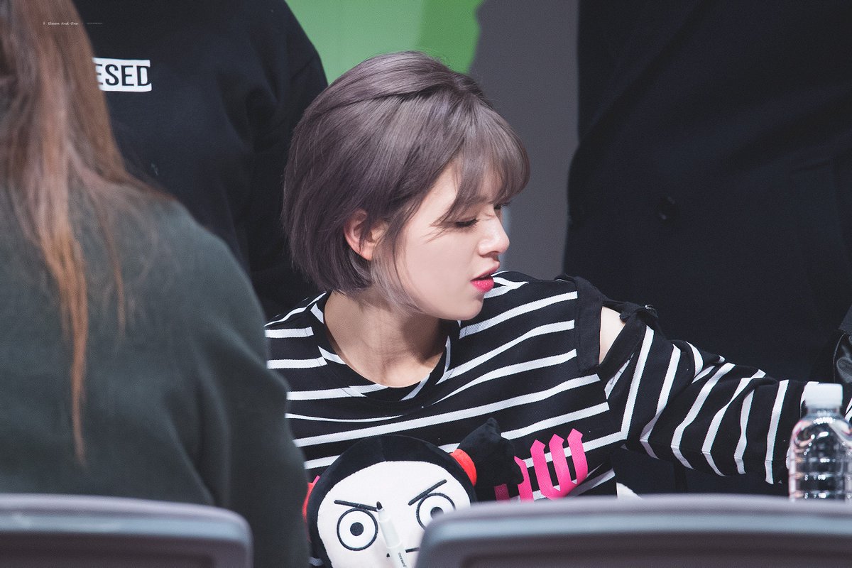 Black-haired Jeongyeon- a long, devastating thread