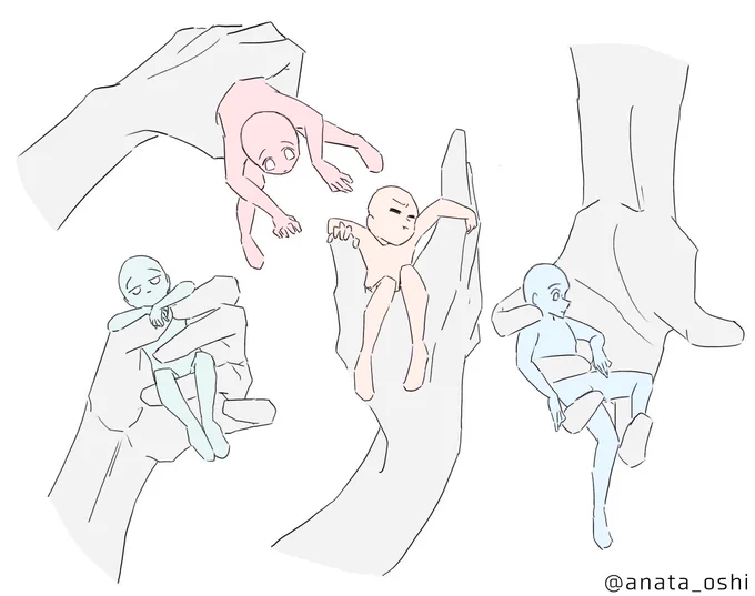#トレス素材
#あなたの推しで描いてくれ
>小人みたいな人を手が持ってるのお願いします 