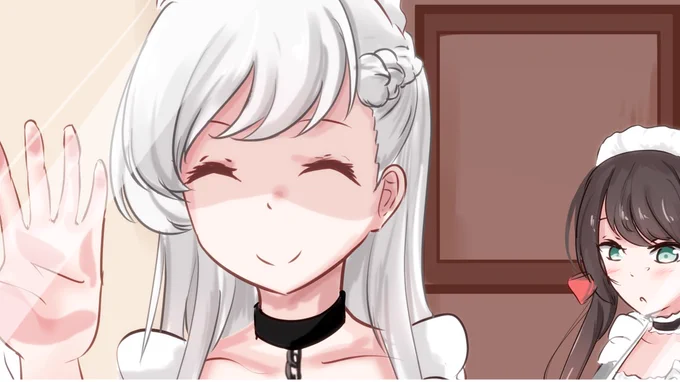掃除中窓に張り付いてこちらを見るシリアス

#碧蓝航线  #アズールレーン 
