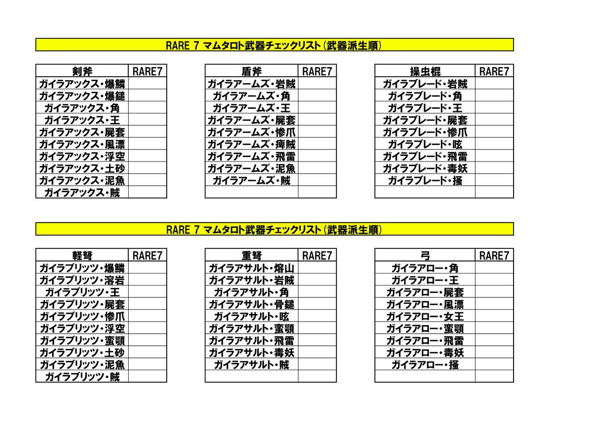 マム武器