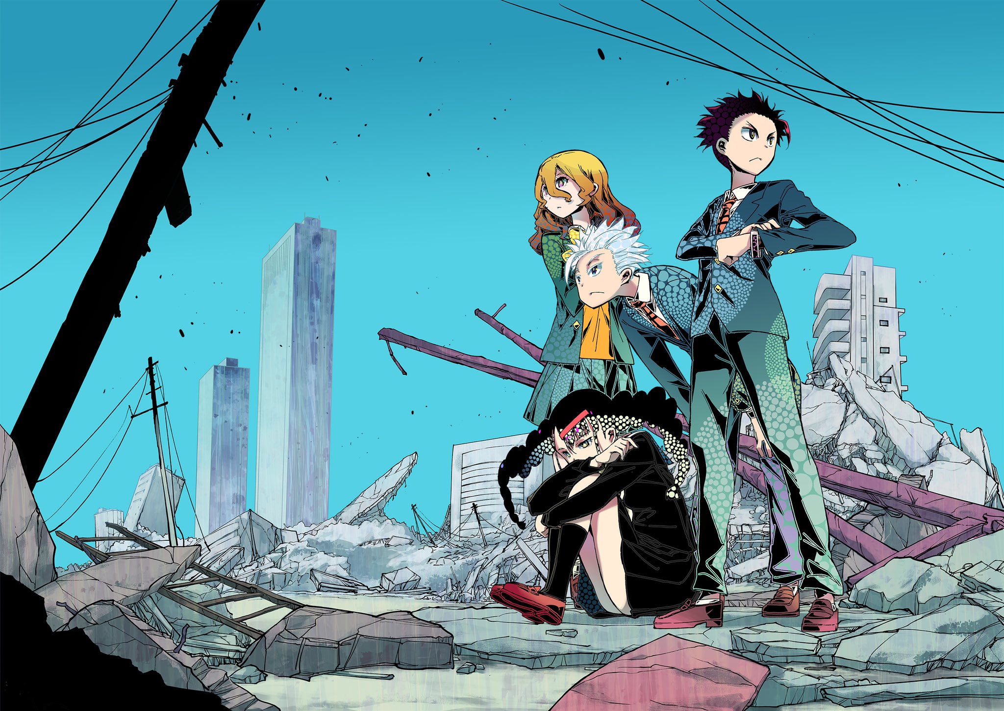 福田 宏 ﾑｼﾌﾞｷﾞｮｰ外伝dl販売中です Ar Twitter 絵描き繋がれ 福地翼さん Fukuchi Tsubasa からご指名いただきました ありがとうございます 自分の作品 常住戦陣ムシブギョー 5分後の世界 のイラストです かけるちゃん好きだったなー