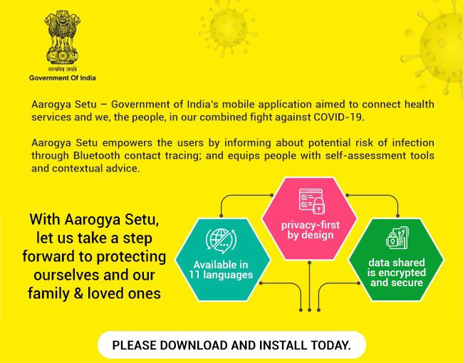 EIT_Odisha's tweet image. Please download #ArogyaSetu app on your mobiles and use it for safeguarding ourselves. 

#IndiaFightsCorona