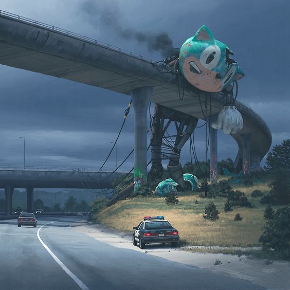  #TalesFromTheLoop es ciencia ficción, robots gigantes y mucho campo: esta serie ha dado vida a las ilustraciones del artista sueco Simon Stålenhag, conocido desde hace años por sus dibujos retrofuturistas de los suburbios de los ochenta, poblados por extrañas y enormes máquinas.