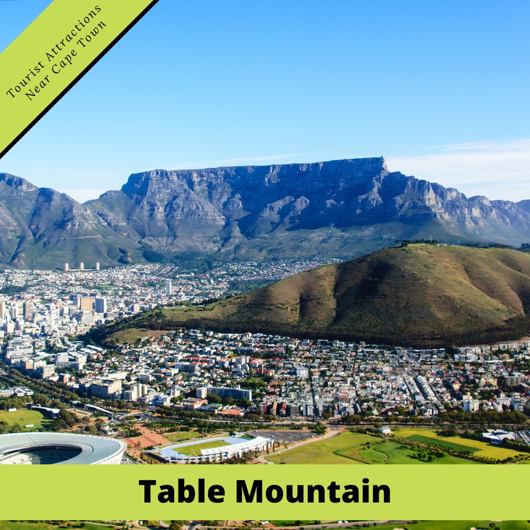impulsegetaways's tweet photo. Attractions Near Cape Town ~ Table Mountain, standing at 3,560-ft high, is one of the world’s most recognisable natural icons, with its distinctive flat top (which gives it its name), &amp; one of the major tourist attractions in South Africa. Popular with tourists and locals alike. https://t.co/2UVhEka51u