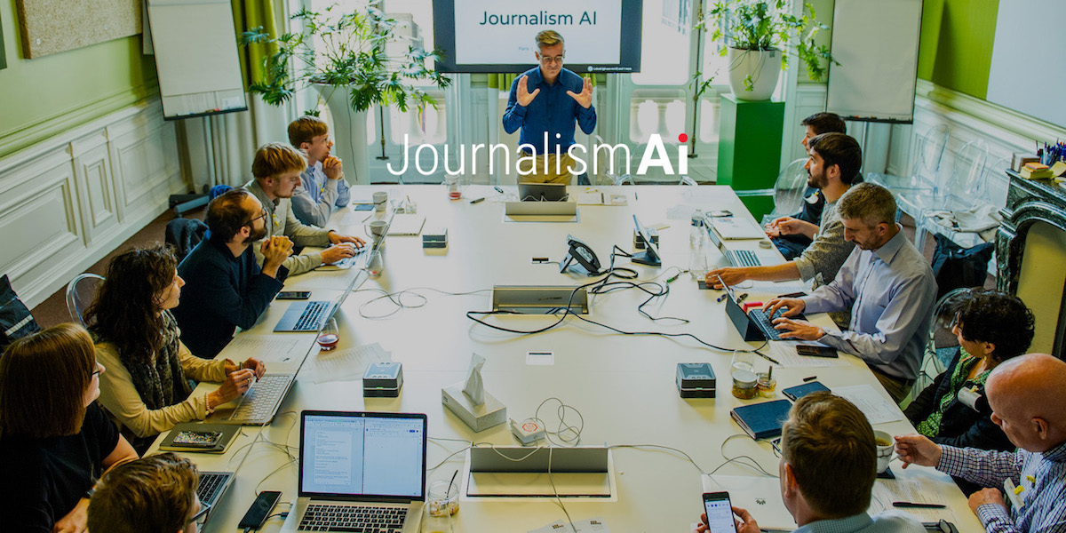  With everyone now at home, it was time for  #JournalismAI to have a home too. So we decided to build a website:  http://www.lse.ac.uk/media-and-communications/polis/JournalismAIWhat you can find in it? [thread 1/]